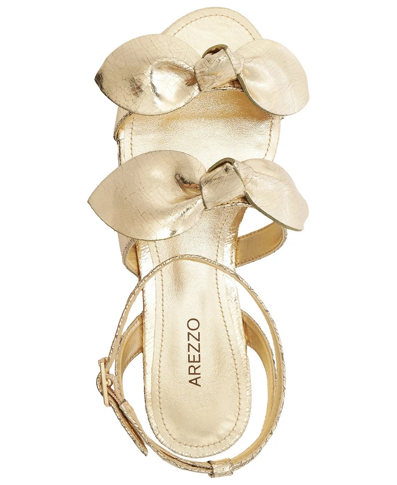 Arezzo Women's Adalyn Bows Flat Sandals