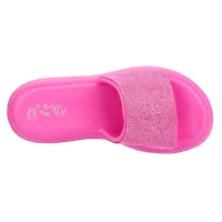 Olivia Miller Women's Glitter Gaze Slide Sandal