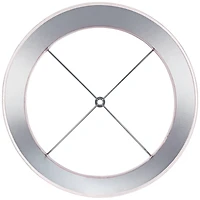 Springcrest Sydnee Pale Pink Satin Medium Drum Lamp Shade 14" Top x 16" Bottom x 11" Slant (Spider) Replacement with Harp and Finial