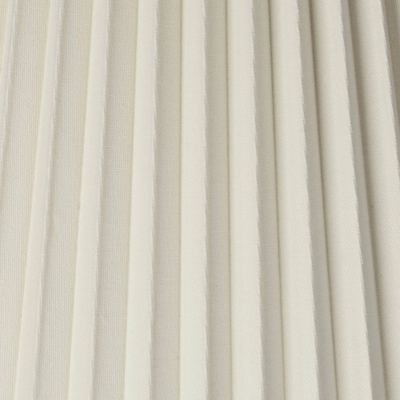Springcrest Set of 2 Pleated Empire Lamp Shades Ivory Large 10" Top x 17" Bottom x 14.75" High Spider with Harp and Finial Fitting