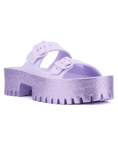 Olivia Miller Women's Sparkles Slide Sandal