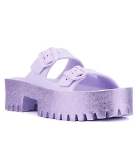 Olivia Miller Women's Sparkles Slide Sandal