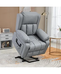 Homcom Power Lift Chair with Vibration Massage and Remote Control,