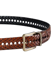 Tommy Hilfiger Men's Reversible Lace Logo Belt