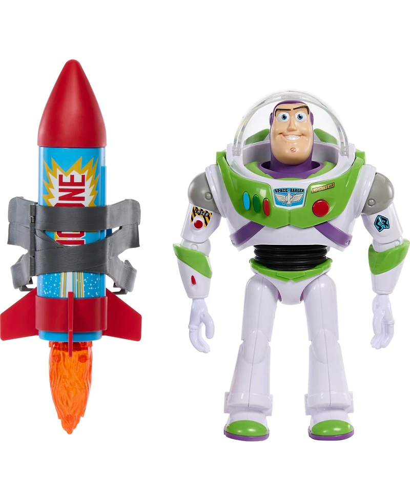 Disney Pixar Toy Story Buzz Lightyear 10" Action Figure Toy with Rocket and Sounds