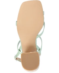 Journee Collection Women's Olivina Espadrille Block Heel Strappy Sandals