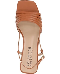Journee Collection Women's Shayana Slingback Block Heel Sandals