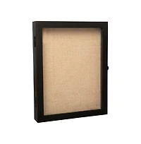 Wood Shadow Box Display Case - Solid Wood With Acrylic Window - Security Latch - For Mementos And Keepsakes