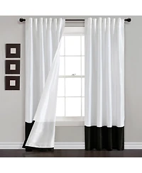 Prima Back Tab Window Curtain Panels