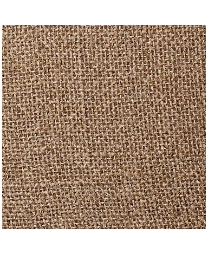 Springcrest Natural Burlap Medium Rectangle Lamp Shade 10" Wide x 7" Deep at Top and 16" Wide x 12" Deep at Bottom and 11" Sl