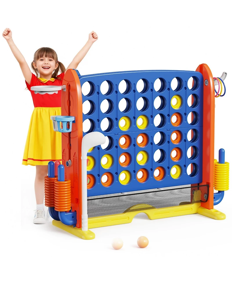 Inolait Kid s Playhouse Pretend Toy House For Boys and Girls 7 Pieces Toy Set