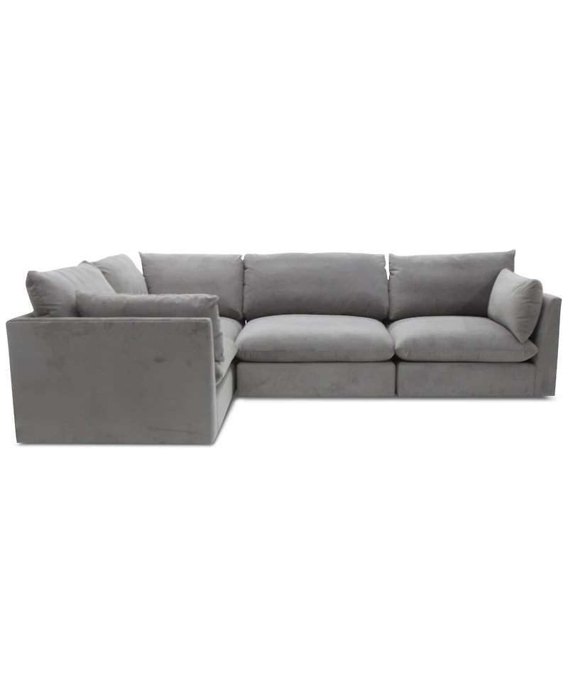 Marsten 126" 4-Pc. Fabric Sectional Sofa, Created for Macy's