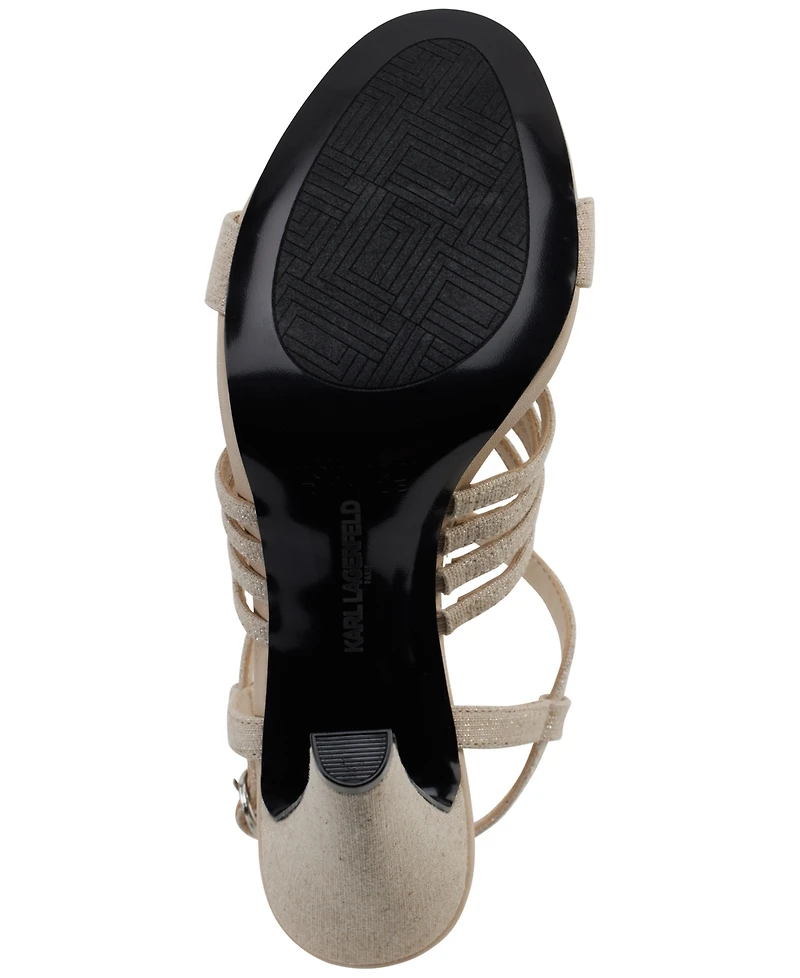 Karl Lagerfeld Paris Cicely Strappy Embellished Dress Sandals