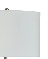36" Pristine Antique-Like Crackle Ribbed Ceramic Table Lamp