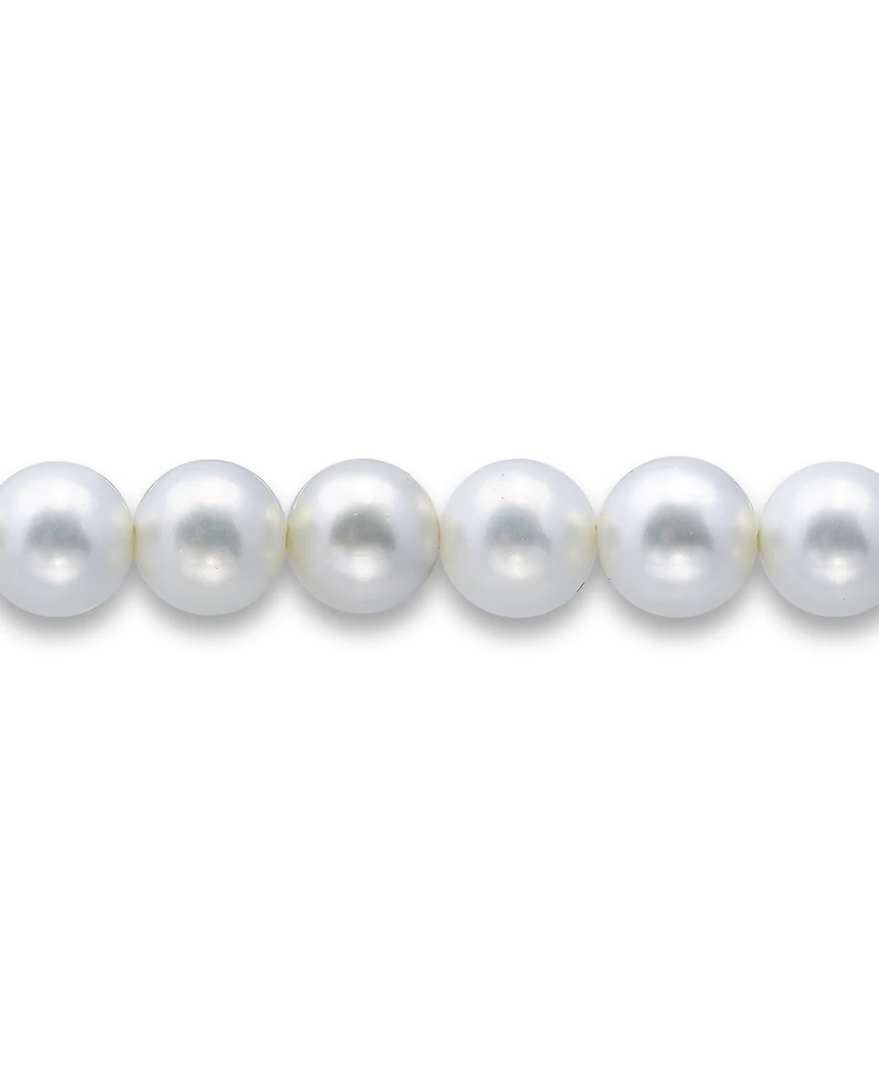 Macy's White Shell Pearl Stretch Bracelet