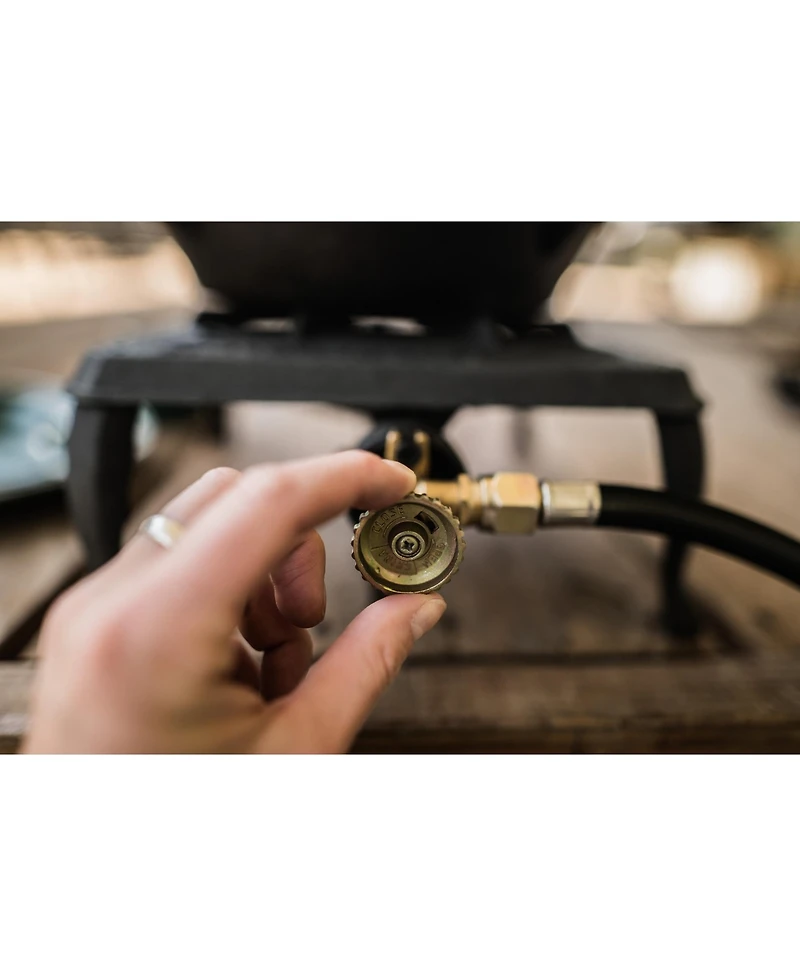 Stansport Single Burner Cast Iron Stove with Regulator Hose