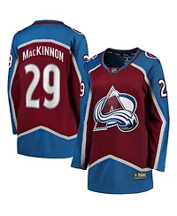 Women's Fanatics Nathan MacKinnon Maroon Home Breakaway Player Jersey