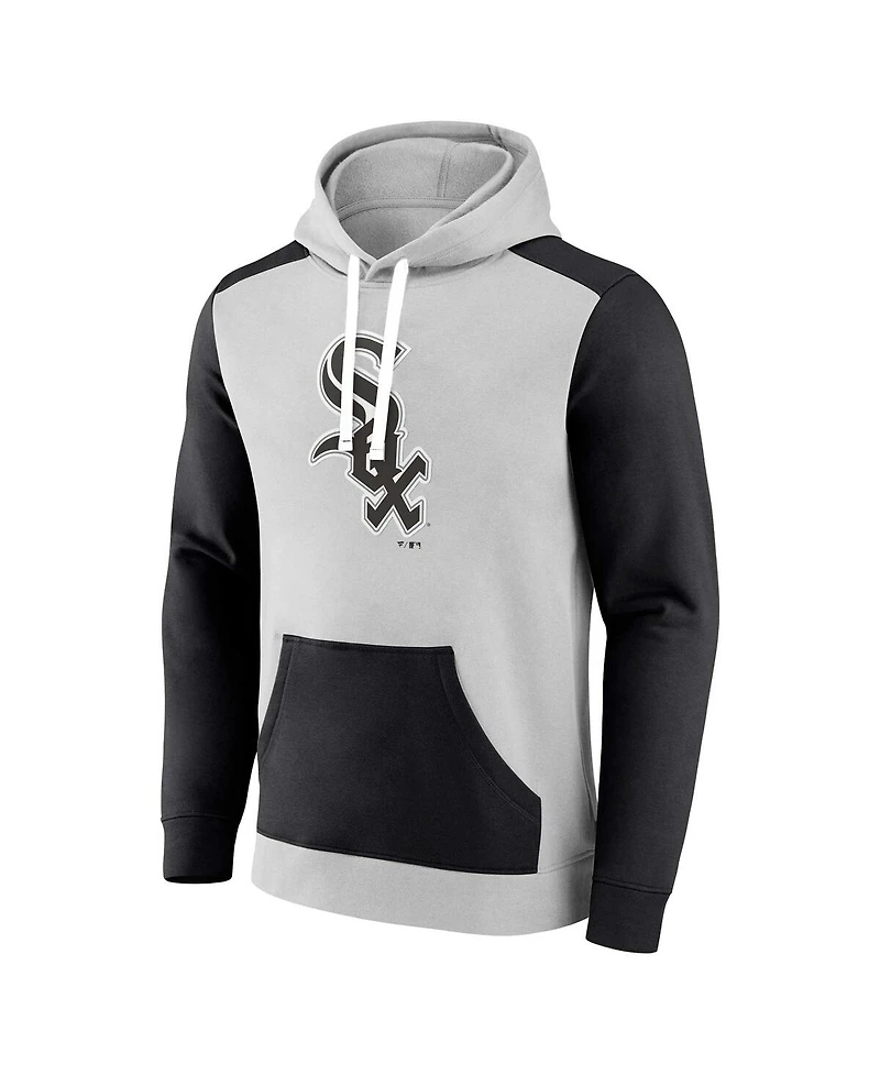 Men's Fanatics Gray, Black Chicago White Sox Arctic Pullover Hoodie