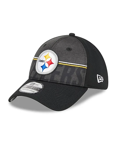 Men's New Era Black Pittsburgh Steelers 2023 Nfl Training Camp 39THIRTY Flex Fit Hat