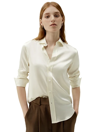 Lilysilk Women's Tailored Button Down Silk Shirt