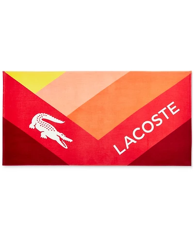 Lacoste Home Kaleidoscope Signature Cotton Beach Towel