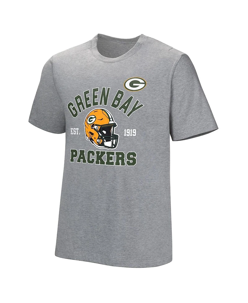 Men's Gray Green Bay Packers Tackle Adaptive T-shirt