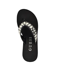Guess Women's Silus Embellished Platform Wedge Sandals