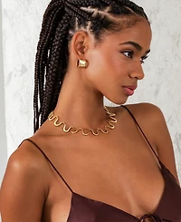 by Adina Eden Thin Squiggle Necklace