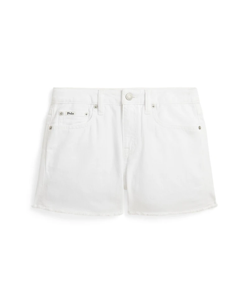 Polo Ralph Lauren Big Girls Frayed Cotton Denim Shorts