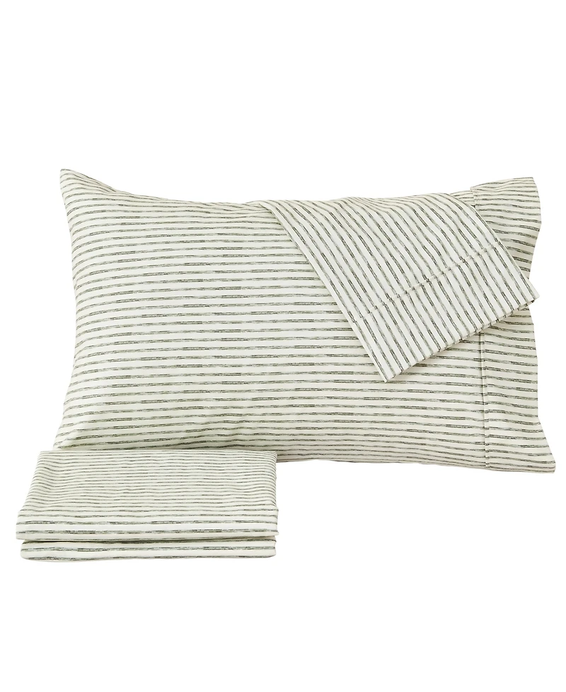 Premium Comforts Striped Wrinkle Resistant Microfiber 4-Pc. Sheet Set, Full - Stripe