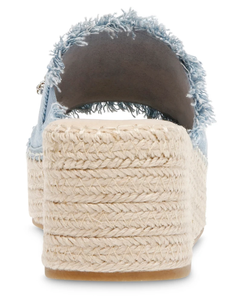 Anne Klein Women's Crystal Espadrille Wedge Sandals