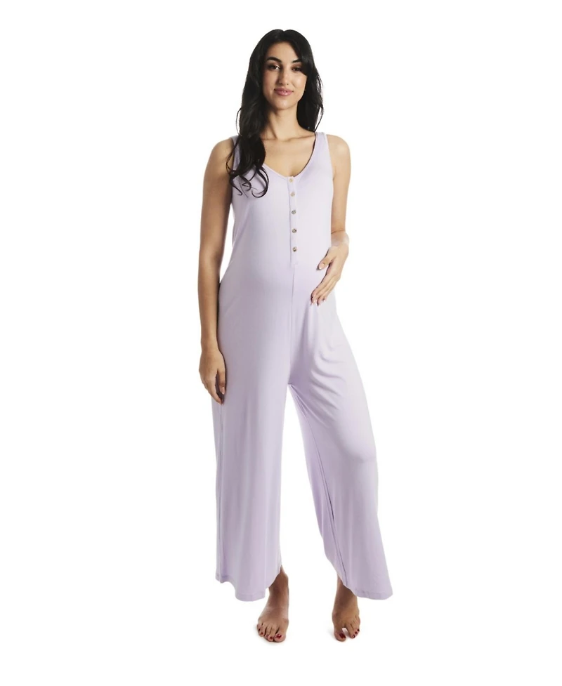 Everly Grey Maternity Luana Maternity/Nursing Jumpsuit