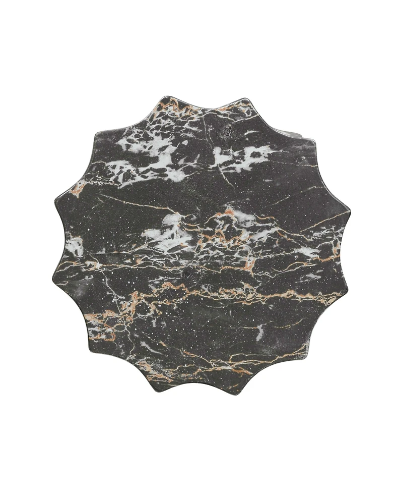 Tov Furniture 1 Pc. Marble Finish Indoor, Outdoor Concrete Stool