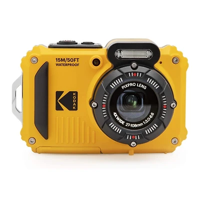 Kodak Pixpro WPZ2 Rugged Waterproof 16MP Digital Camera with 4x Zoom (Yellow)