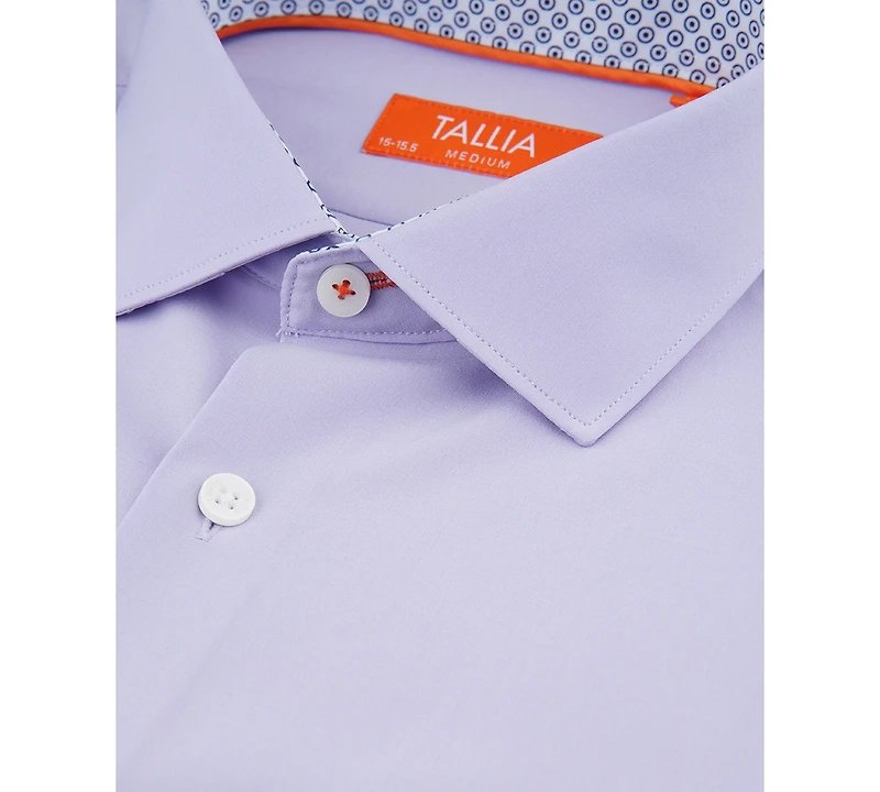 Tallia Men's Slim-Fit Solid Poplin Dress Shirt