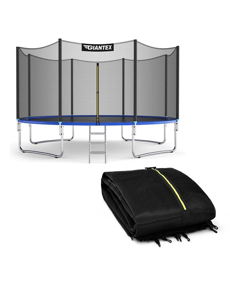 Trampoline Replacement Protection Enclosure Net with Zipper