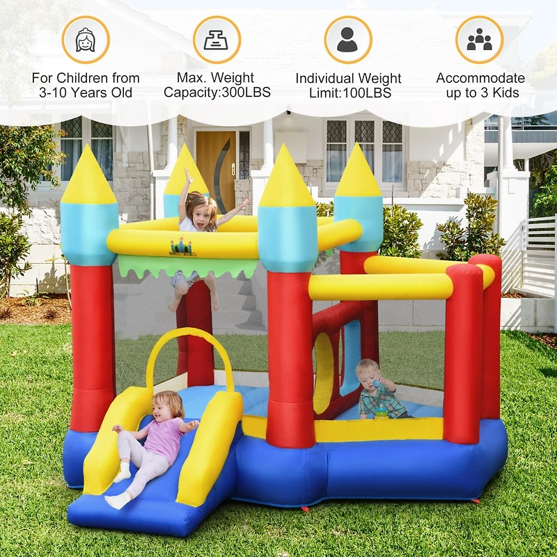 Inolait Inflatable Bounce Slide Jumping Castle Without Blower