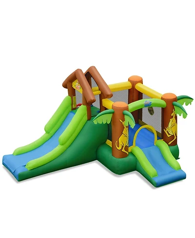 Inolait Kids Inflatable Jungle Bounce House Castle including Bag without Blower