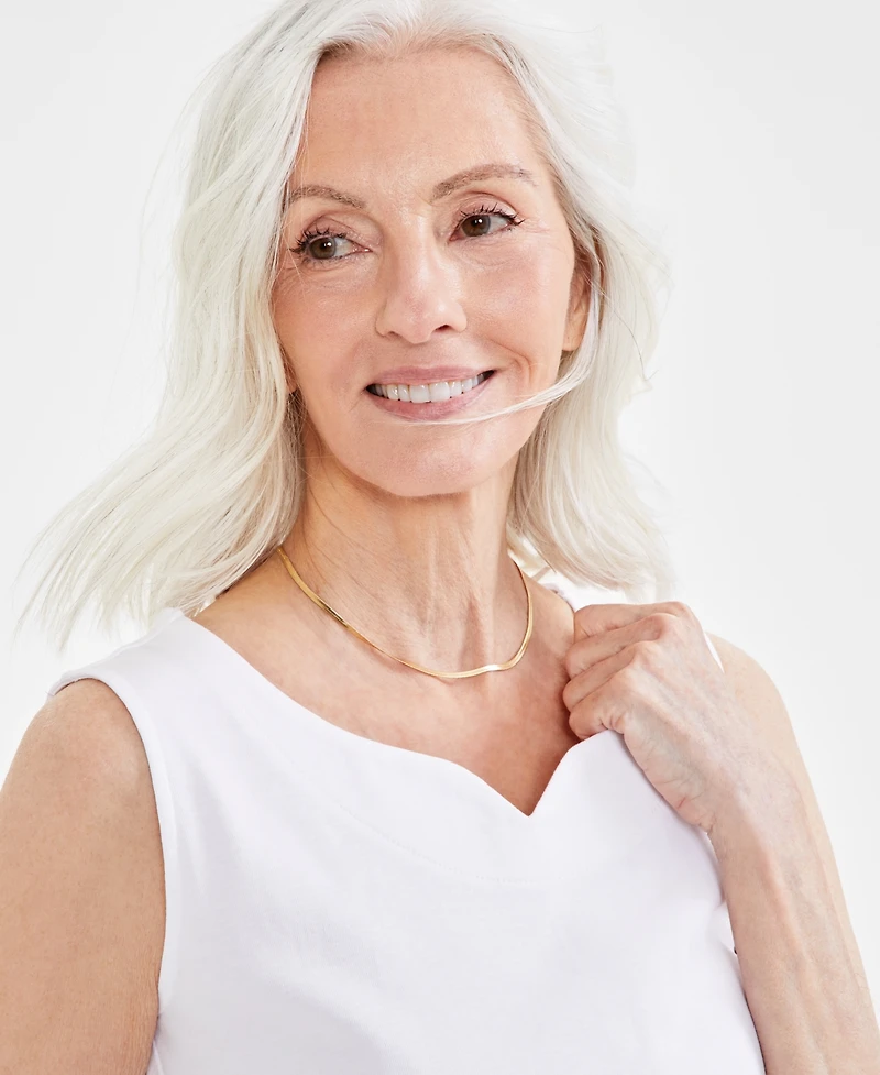 Style & Co Women's Sweetheart-Neck Sleeveless Top, Created for Macy's