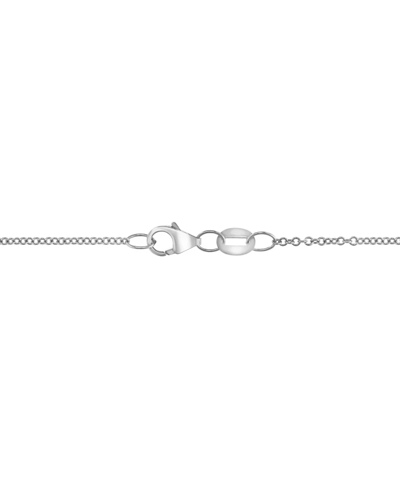 Effy Diamond Circle Cluster 18" Pendant Necklace (1-1/4 ct. t.w.) in 14k White Gold