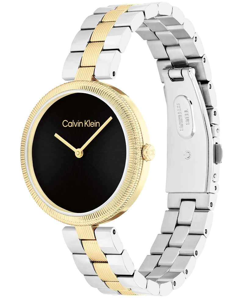 Calvin Klein Women's Gleam Two-Tone Stainless Steel Bracelet Watch 32mm