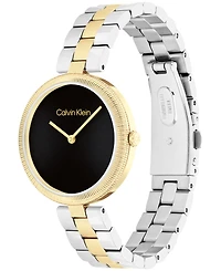 Calvin Klein Women's Gleam Two-Tone Stainless Steel Bracelet Watch 32mm
