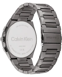 Calvin Klein Men's Distinguish Gray Stainless Steel Bracelet Watch 44mm
