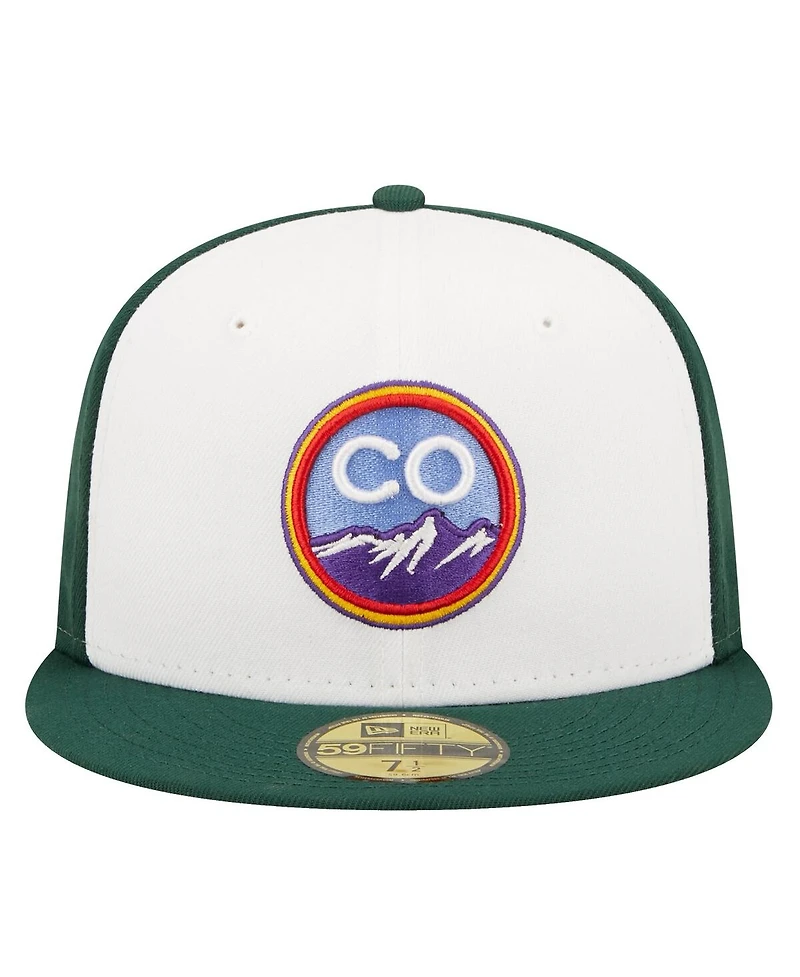 Men's New Era White Colorado Rockies 2022 City Connect 59FIFTY Fitted Hat