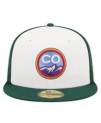 Men's New Era White Colorado Rockies 2022 City Connect 59FIFTY Fitted Hat