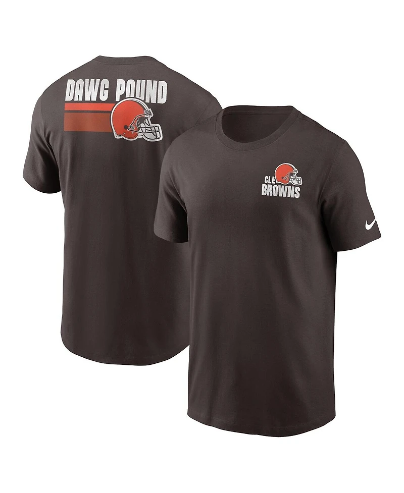 Men's Nike Brown Cleveland Browns Blitz Essential T-shirt