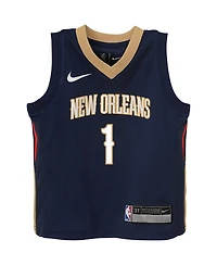 Toddler Boys and Girls Nike Zion Williamson Navy New Orleans Pelicans Swingman Player Jersey - Icon Edition