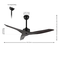 Jonathan Y Aldrin Modern Minimalist Iron/Plastic Razor Ceiling Fan