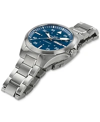 Hamilton Men's Swiss Automatic Khaki Aviation Day Date Stainless Steel Bracelet Watch 42mm