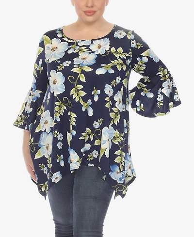 White Mark Plus Blanche Tunic Top